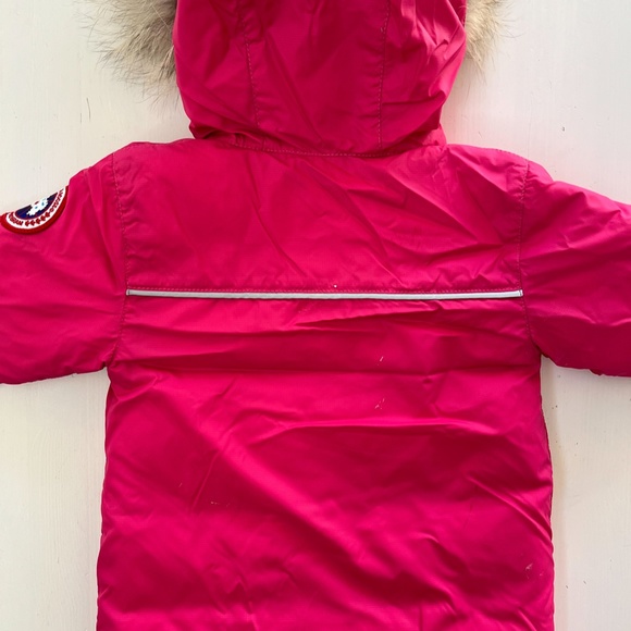 $550 Authentic Canada Goose Reese Winter Coat Down Jacket 6-12 Months Pink - Picture 2 of 7
